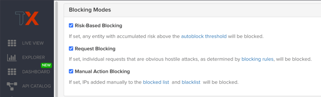 ThreatX Blocking Modes 1024x310